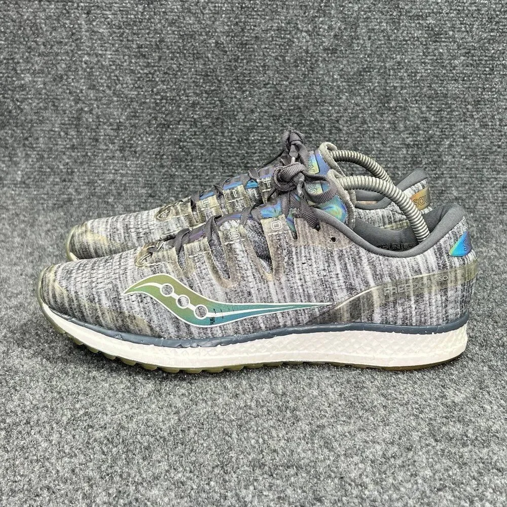 Saucony Freedom ISO Running Shoes Men's Size 9.5 Grey Athletic Training Sneakers